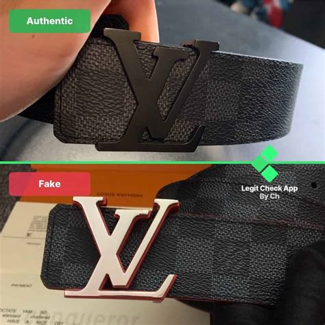 fake vs real louis vuitton damier belt|louis vuitton belt spotting.